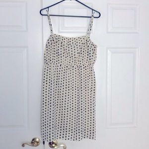 JCrew black & white print mini dress